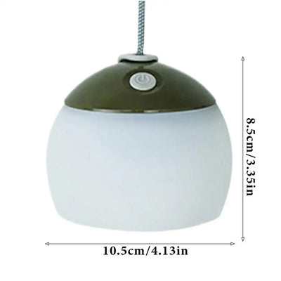 Camping Tent Light with Hook - 4-Mode Rechargeable LED Lantern for Camping, Fishing and Hiking