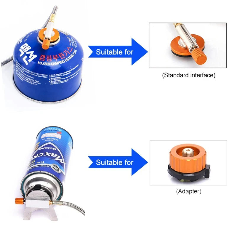 Portable Folding Camping Gas Stove - 3500W Backpacking Burner for Cooking, Hiking and Picnic