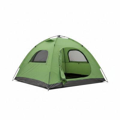 Pop-up Camping Tent front view on white background